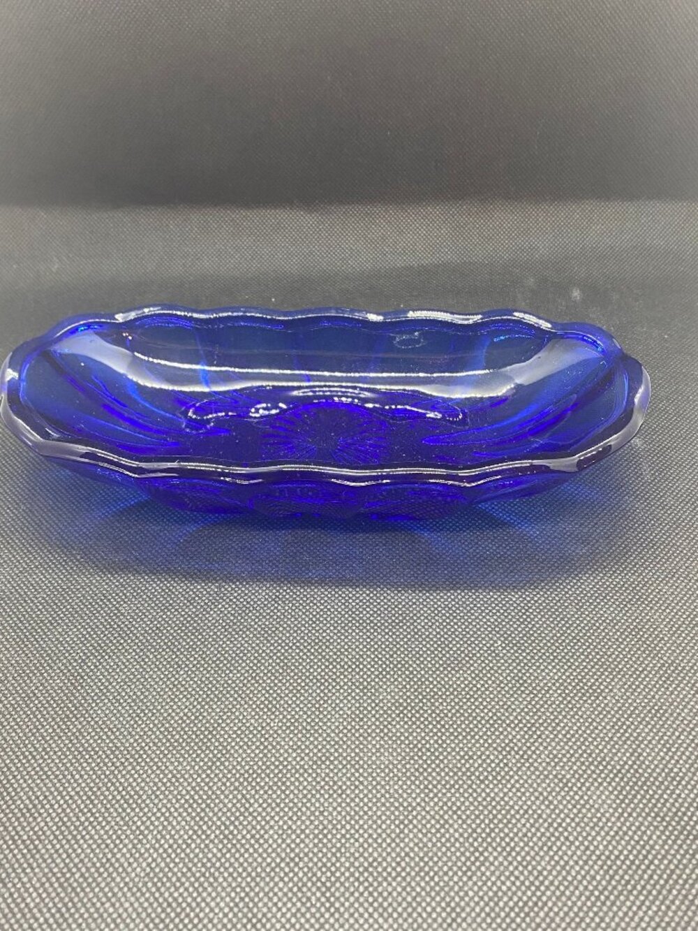 Cobalt Blue Banana Split Dish Anchor Hocking